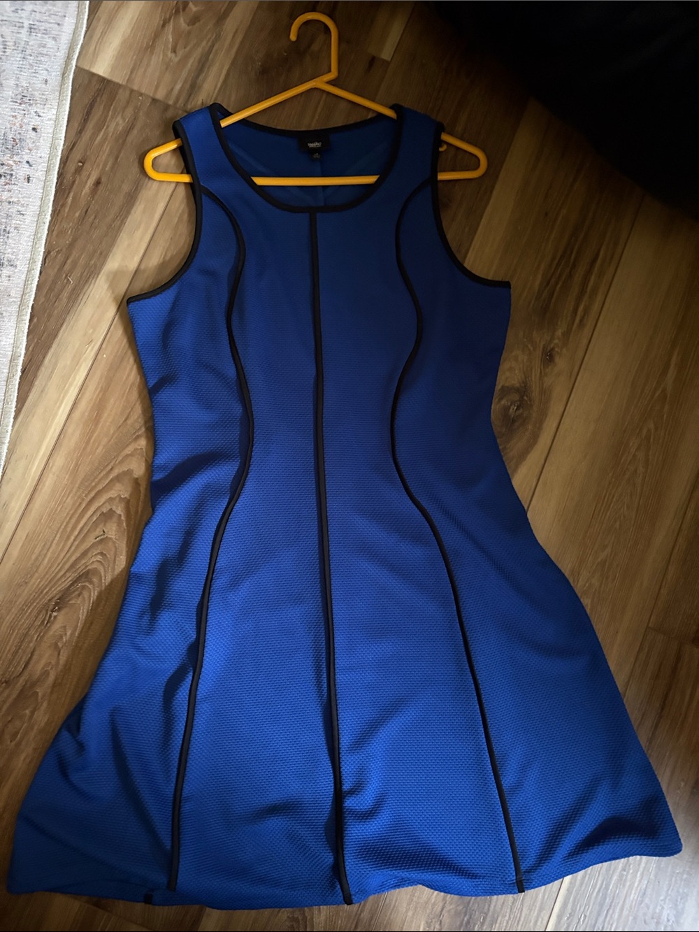 Mossimo Supply Co. Royal Blue Sleeveless A-Line Dress with Black Piping